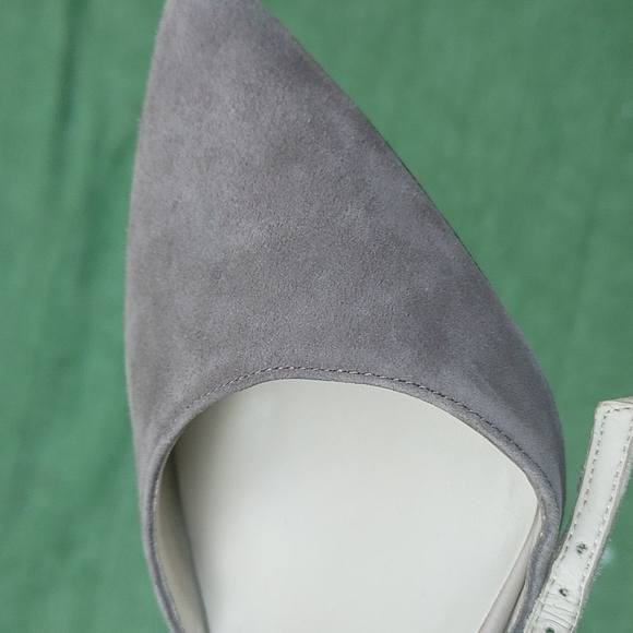 Suede pointed toe ankle strap 8 - Picture 12 of 14